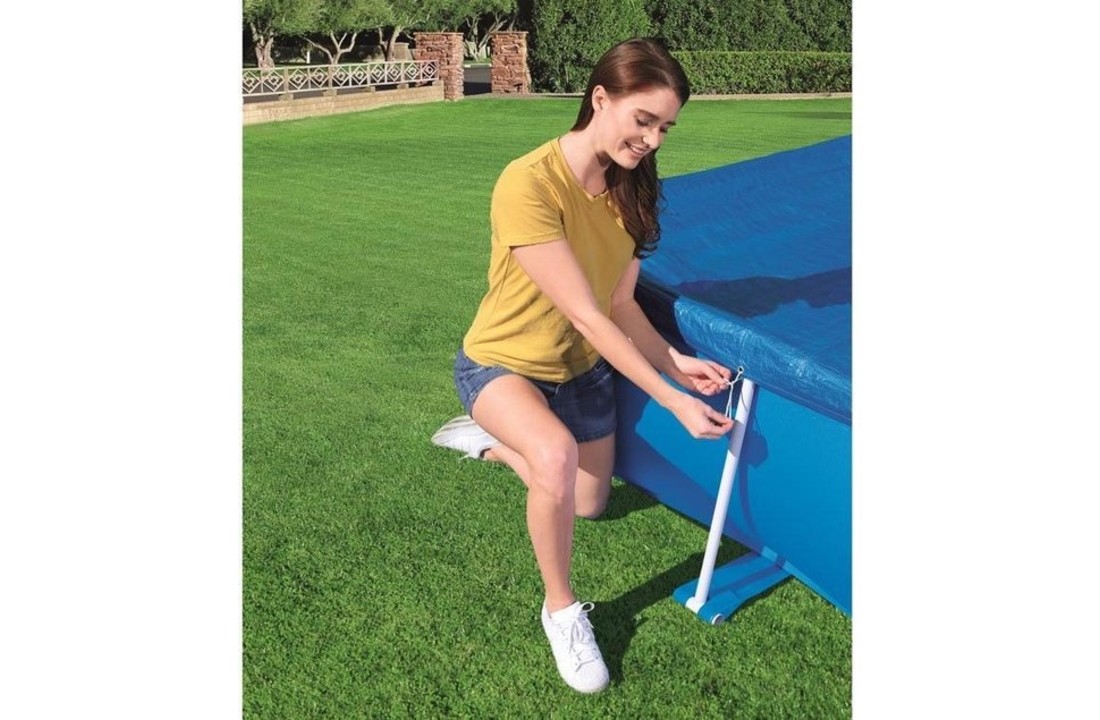 Afsluitdeksel - zwembad cover - voor rechthoekige opzet zwembaden - 400x211 cm