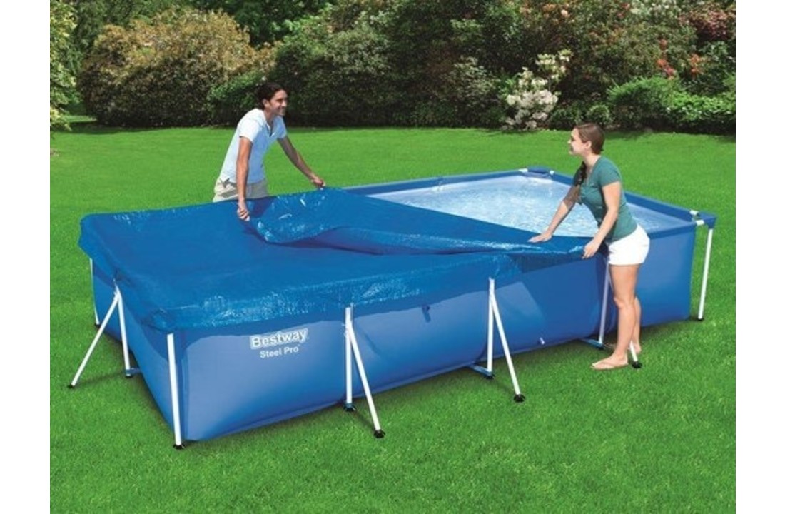 Afsluitdeksel - zwembad cover - voor rechthoekige opzet zwembaden - 400x211 cm