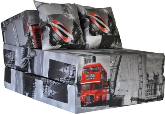 Luxe logeermatras - Londen - camping matras - reismatras - opvouwbaar matras - 200 x 70 x 15 - met kussens