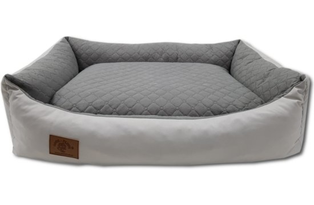 Hondenmand - 100 x 70 cm - wasbare hoes - waterdicht - hondenbed - kussen - grijs
