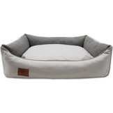 Hondenmand lichtgrijs 100x70 cm - wasbaar hondenkussen - waterdicht hondenbed