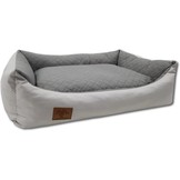 Hondenmand lichtgrijs 100x70 cm - wasbaar hondenkussen - waterdicht hondenbed