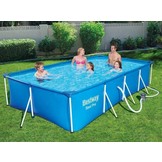 Bestway Steel Pro 400x211x81 cm - inclusief pomp & filters  buiten opzetzwembad rechthoek