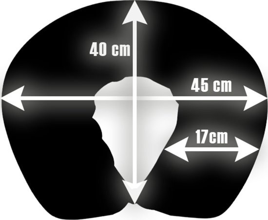 Voedingskussen 100% katoen - 80 cm - crème met crème ruitjespatroon