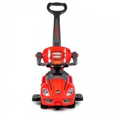 Loopauto met muziek - rood