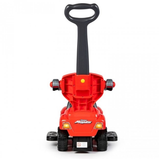 Loopauto met muziek - rood