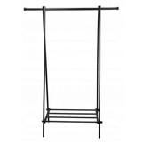 Kledingrek & schoenenrek - slaapkamer accessoire - zwart