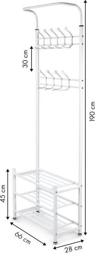 Kapstok - kleding hanger - schoenenrek - zwart