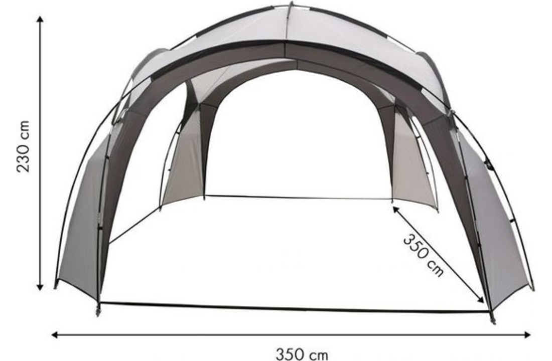 Tuinpaviljoen picknick tent met 350x350 cm Vikingchoice.nl