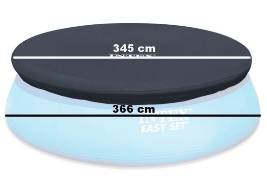 Afsluitdeksel - zwembad cover - 366 cm diameter - Intex zwembaden