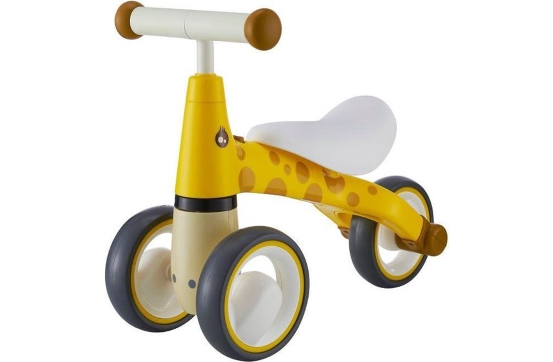 Kinder loopfiets - driewieler - geel & wit