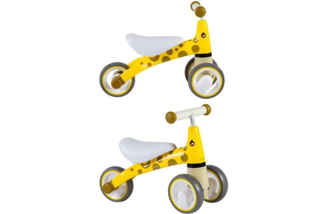Kinder loopfiets - driewieler - geel & wit