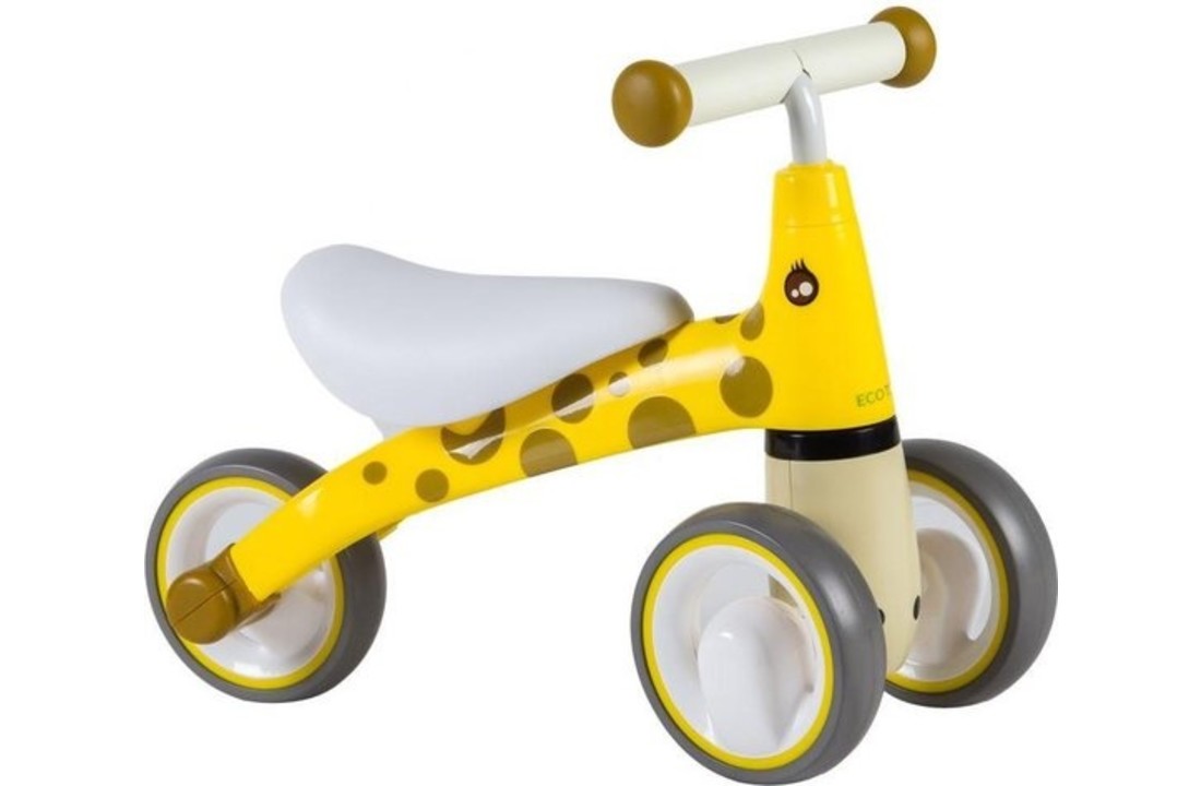 Kinder loopfiets - driewieler - geel & wit