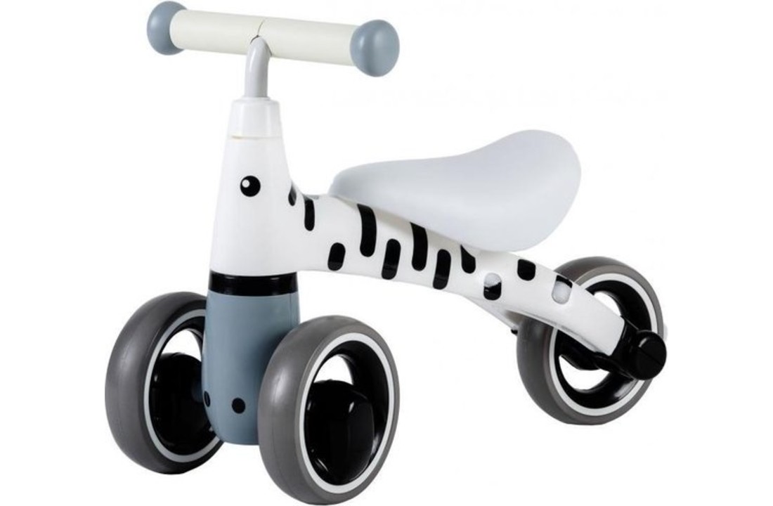 Kinder loopfiets - driewieler - wit & zwart