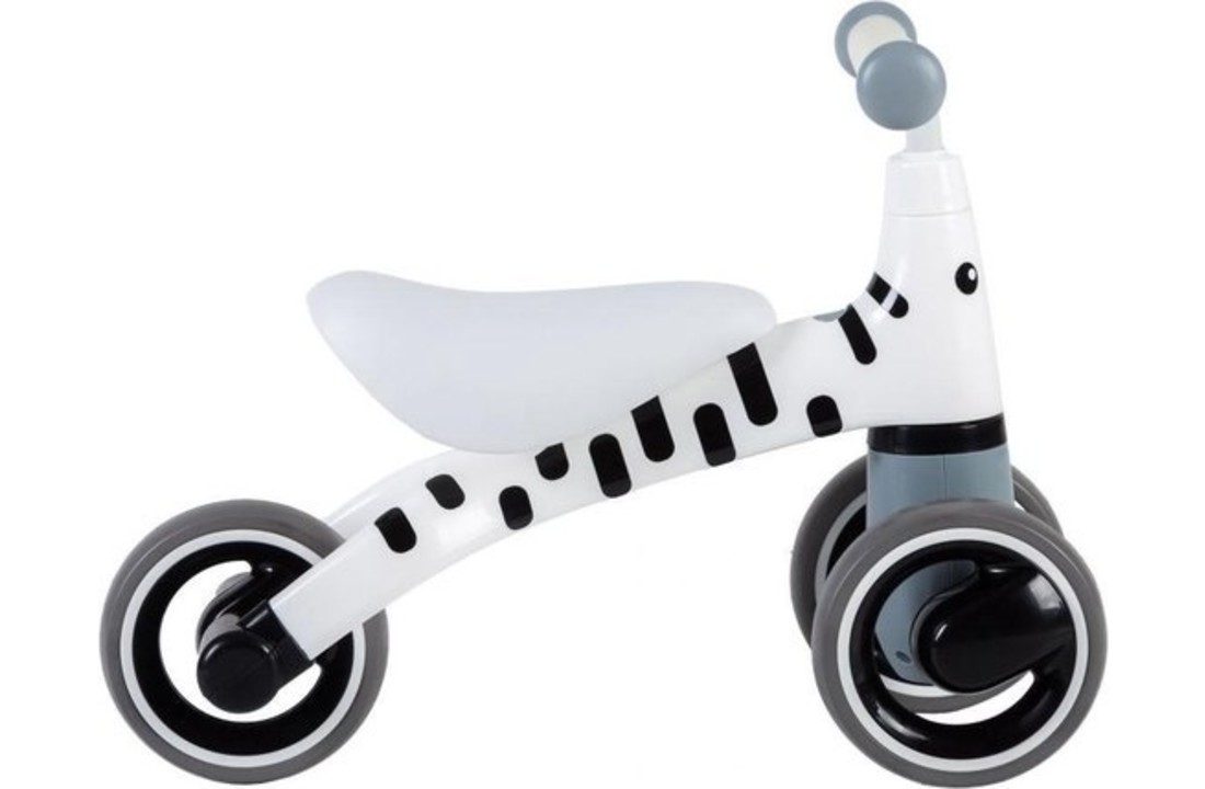 Kinder loopfiets - driewieler - wit & zwart