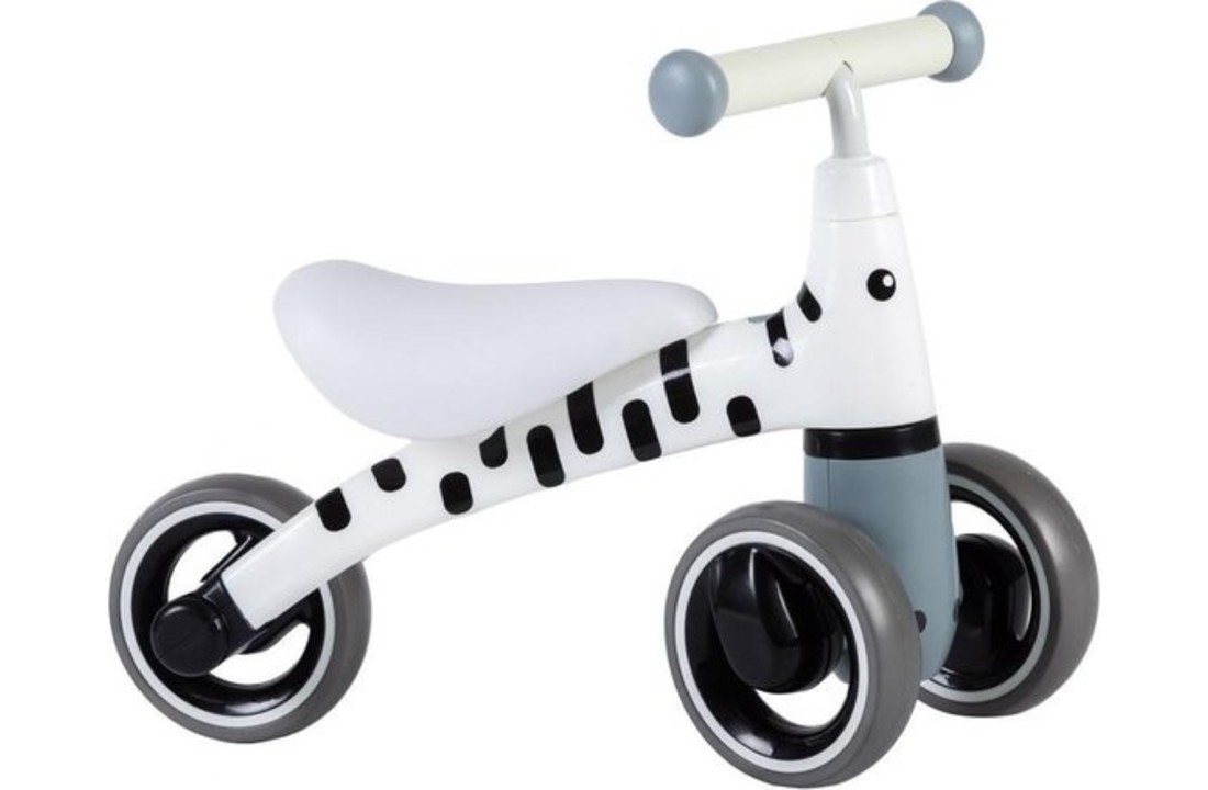 Kinder loopfiets - driewieler - wit & zwart