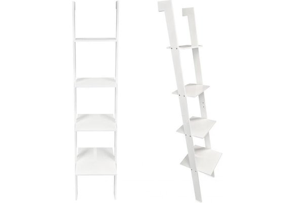 Ladder kast - 4 schappen - wit