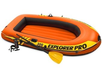 Meditatief diefstal Outlook Intex opblaasbare rubberboot met 2 roeispanen & pomp 244 cm lang -  Vikingchoice.nl