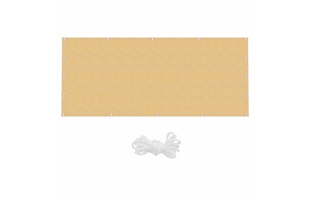 Balkon afdekhoes - schaduwnet - 90x300 cm - beige