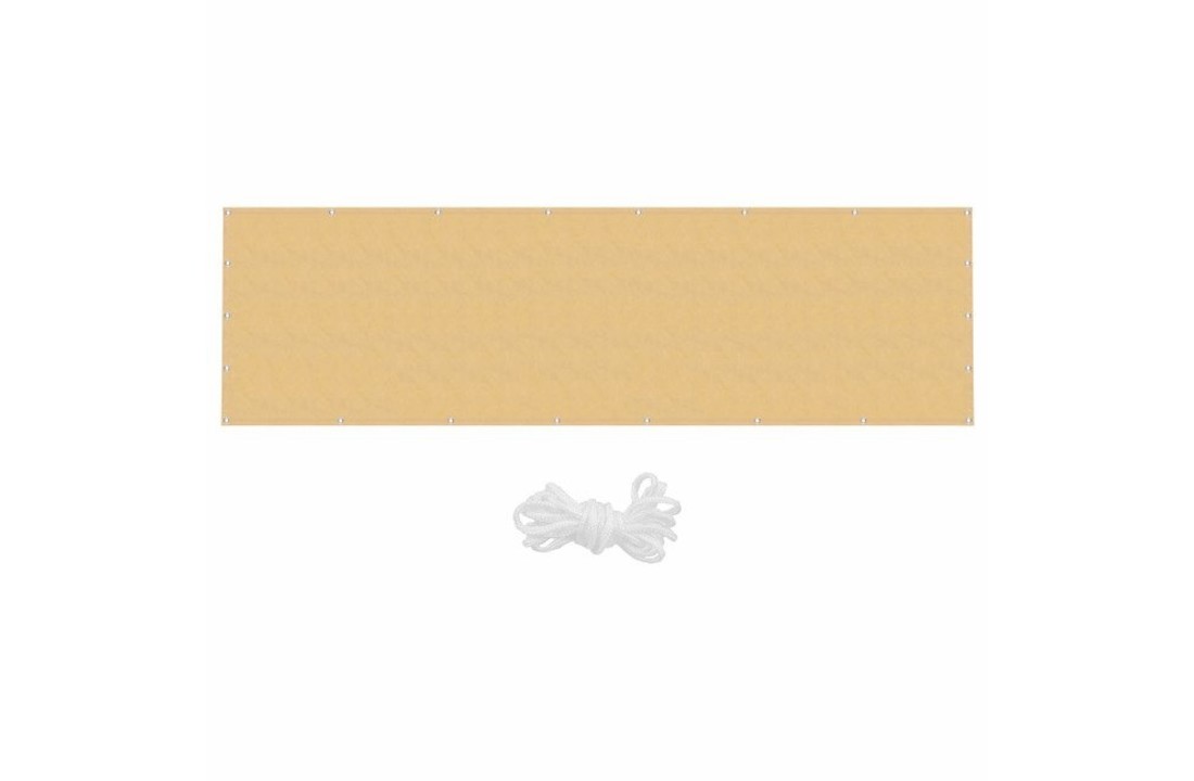 Balkon afdekhoes - schaduwnet - 80x500 cm - beige