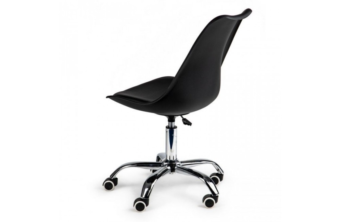 zij is spiegel Australië Moderne bureaustoel zwart & chroom - hoogte verstelbaar - Vikingchoice.nl