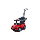 Loopauto met duwstang - rood - met uitvalbeveiliging