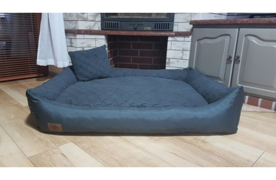 Hondenmand blauw 120x90 cm - wasbaar hondenkussen - waterdicht hondenbed