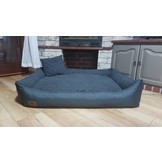 Hondenmand antraciet 120x90 cm - wasbaar hondenkussen - waterdicht hondenbed