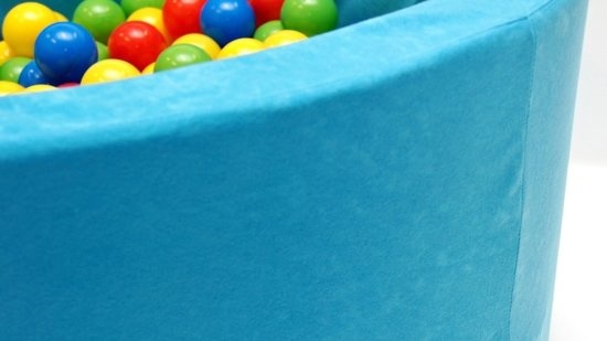 Ballenbak grijs 90x40 cm met 200 ballen Ø 7 cm - stevig ballenbad