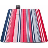 Picknickdeken - 200x200 cm - fleece - gestreept patroon