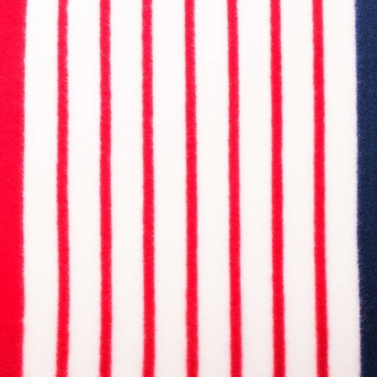 Picknickdeken - 200x200 cm - fleece - gestreept patroon