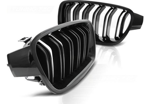 Grill BMW F30 / F31 10 11-18 M3 LOOK GLANZEND ZWART