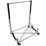 Hardtop standaard zilver - verrijdbaar