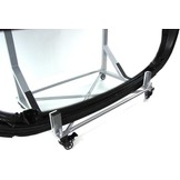 Hardtop standaard zilver - verrijdbaar