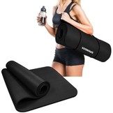 Fitness mat - Zwart - 180cm x 60cm x 1cm