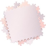 Puzzel speelmat voor kinderen - zachte schuimmat - 120x120 cm - roze & wit