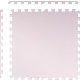 Puzzel speelmat voor kinderen - zachte schuimmat - 120x120 cm - roze & wit