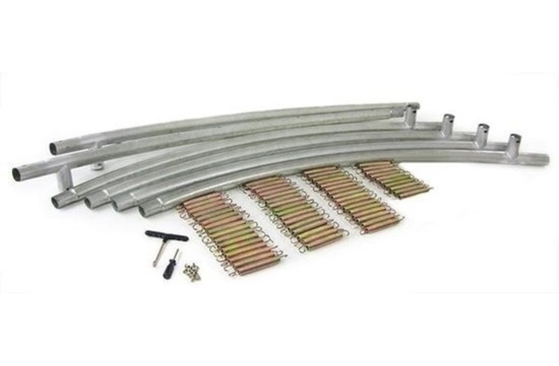 Trampoline 244 cm zwart - met veiligheidsnet - tot 110 kg