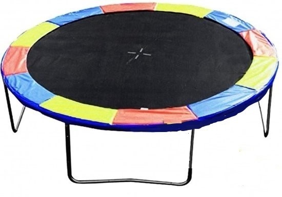 Trampoline regenboog 244 cm - met veiligheidsnet