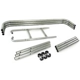 Trampoline regenboog 244 cm - met veiligheidsnet