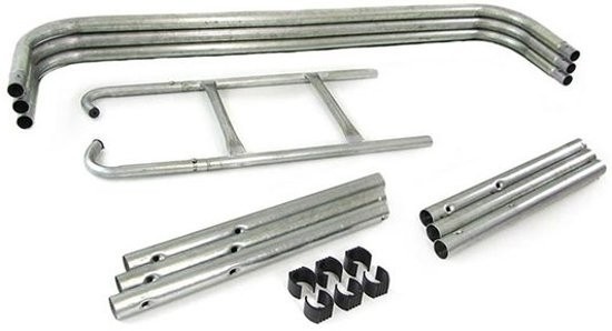 Trampoline regenboog 244 cm - met veiligheidsnet