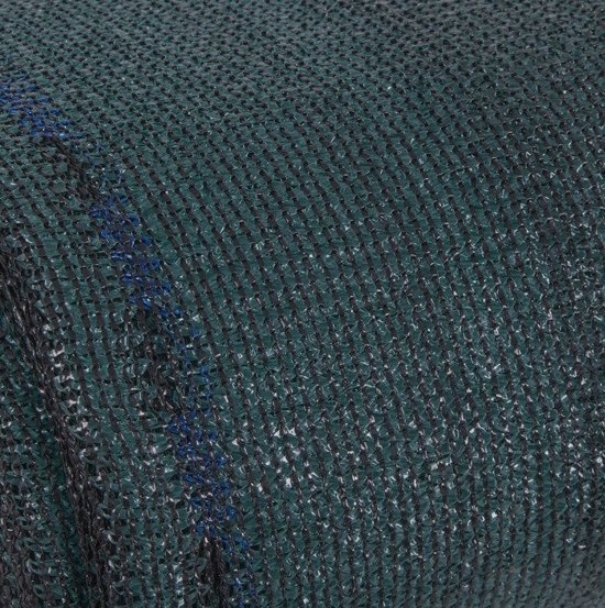 Zichtbreeknet - schaduwnet rol - 62 procent - 1.5 x 50 m - schermgaas zon - privacynet - groen - incl. montageset - tuin