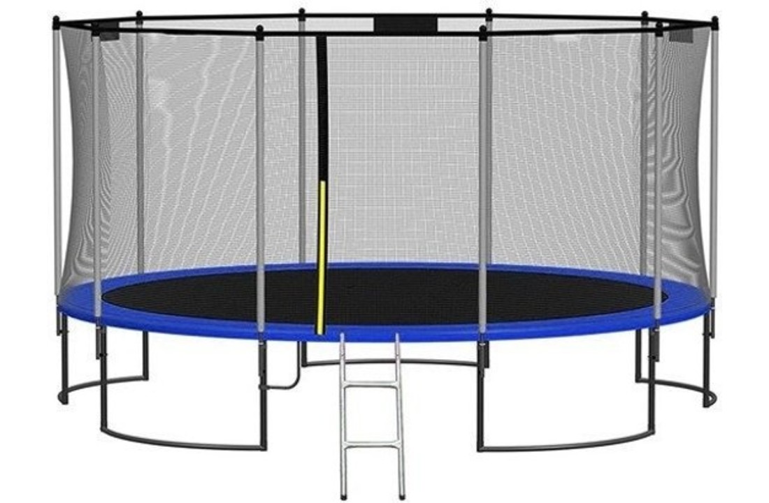 worm Schandalig Sluipmoordenaar Rand afdekking trampoline - Blauw - 244 cm - Vikingchoice.nl