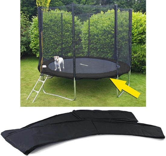 Sijpelen Twee graden Vrijlating Rand afdekking trampoline - 305 cm - diameter zwart - Vikingchoice.nl