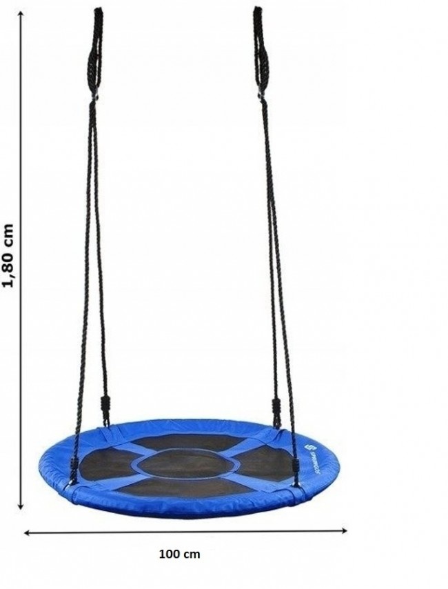 Nest schommel blauw - 100 cm - tot 150 kg