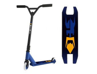 Stunt step kinderen - aluminium - blauw