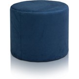 Poef - imperia - pluche - blauw - 43cm x 53cm