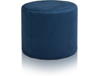 Poef - imperia - pluche - blauw - 43cm x 53cm