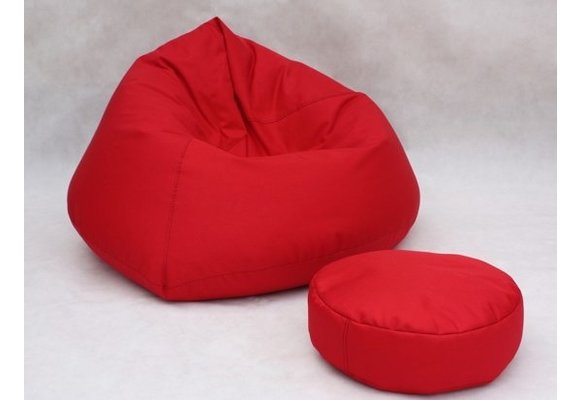 Zitzak Fauteuil XXL rood - Loungestoel Zitkussen Relaxkussen