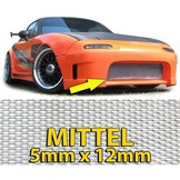 Lichtmetalen honingraatrooster aluminium 150X30cm zilver medium